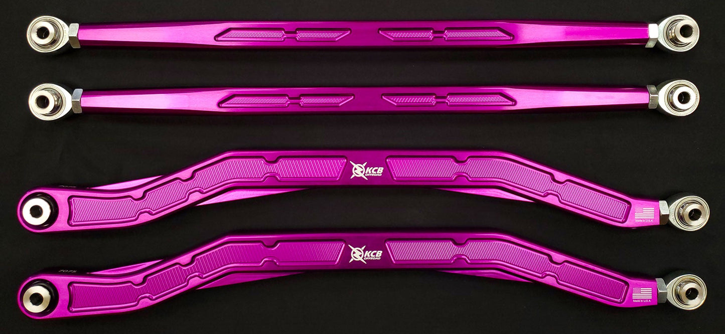 4-Pack Polaris RZR 64" High Clearance Radius Arms 7075 2014-2016