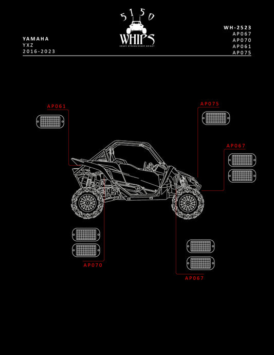 Rock Light 2.0 Bracket Kit (YXZ)