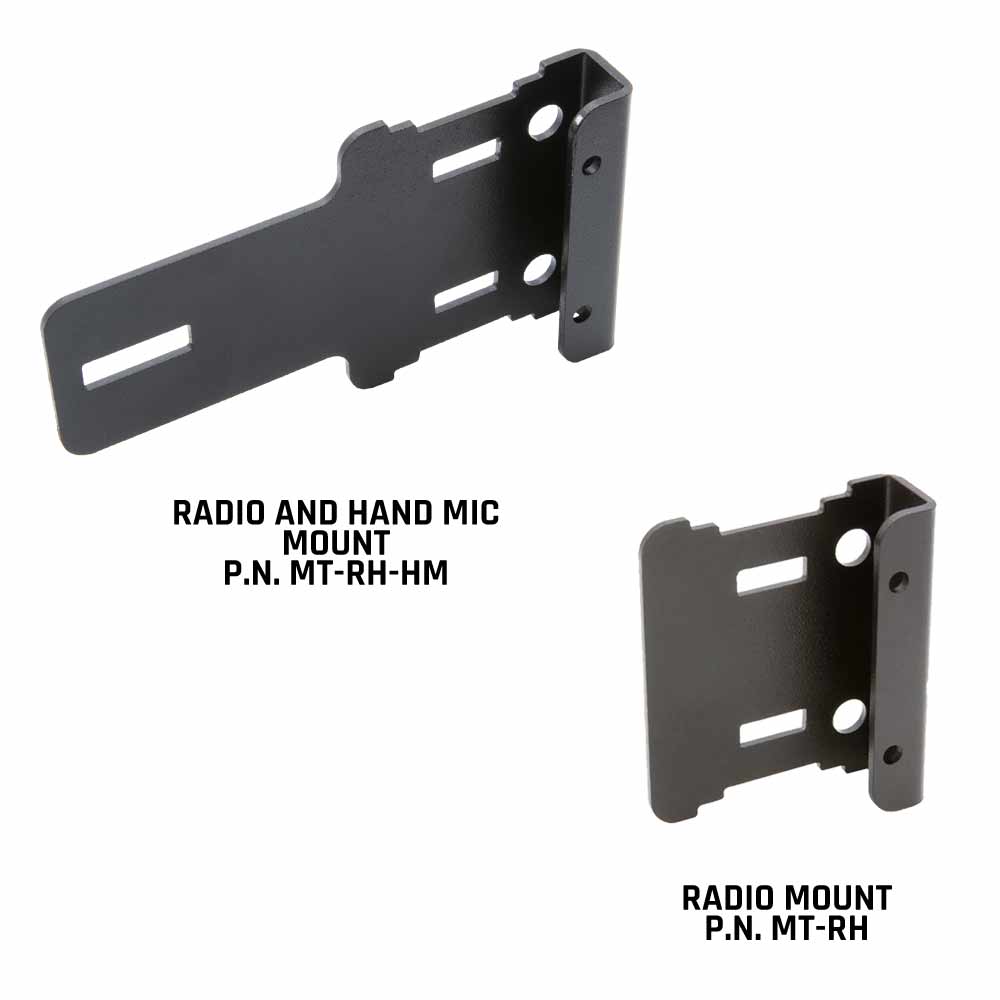Handheld Radio Grab Bar Mount for Jeep JK. Fits V3 / GMR2 / RH-5R radios
