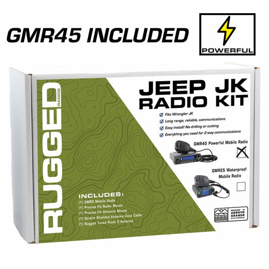 JK Jeep Radio Kit - with GMR45 POWER HOUSE Mobile Radio for Jeep JK • 2 Door Only