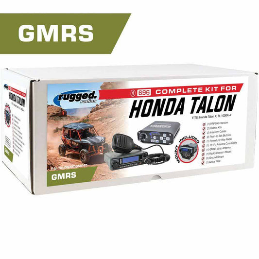 POWERHOUSE 45-Watt GMRS Radio - Honda Talon Complete UTV Communication Intercom Kit