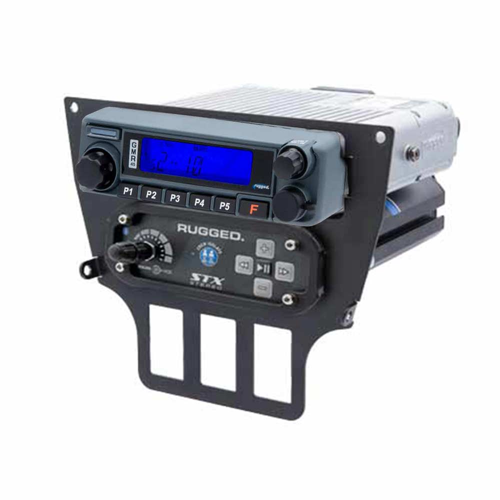 POWERHOUSE 45-Watt GMRS Radio - Polaris RZR PRO XP, RZR Turbo R, and RZR PRO R STX STEREO Complete UTV Communication Kit