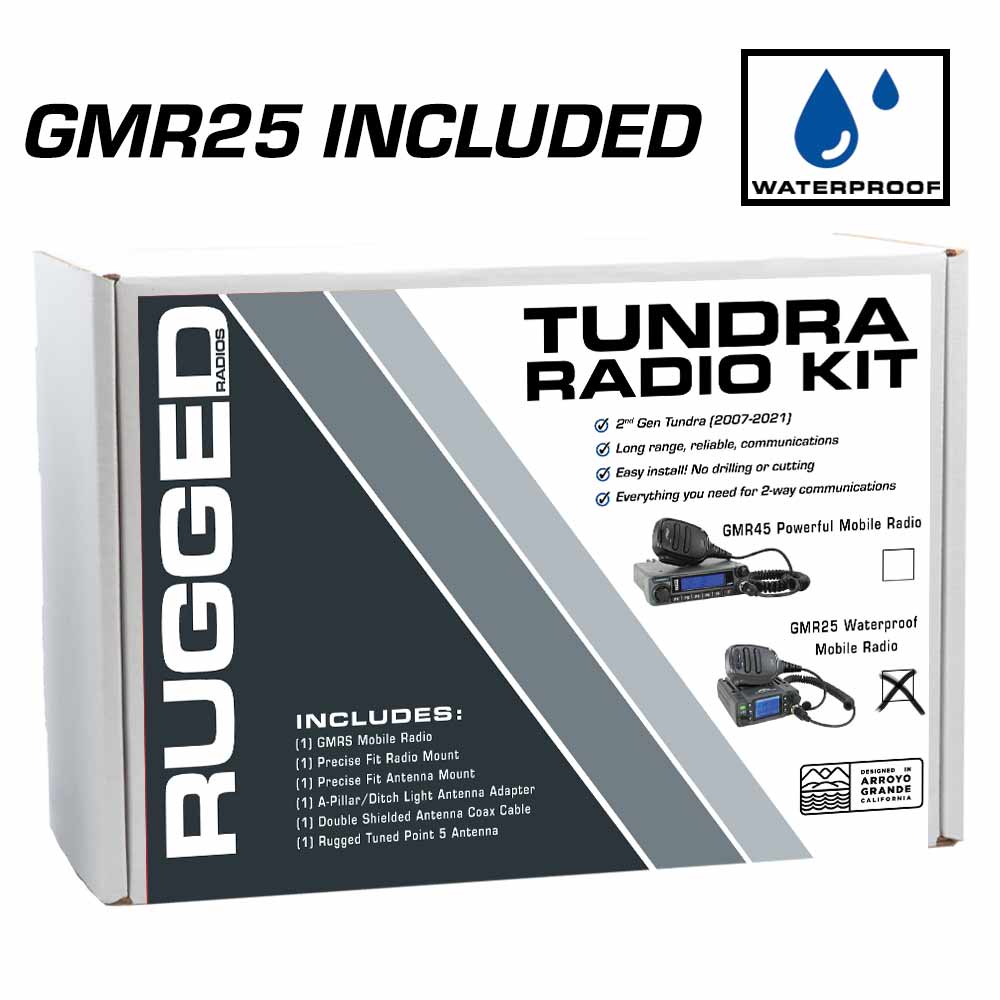 TK1 Toyota Radio Kit - with GMR25 Waterproof Mobile Radio for Toyota Tundra