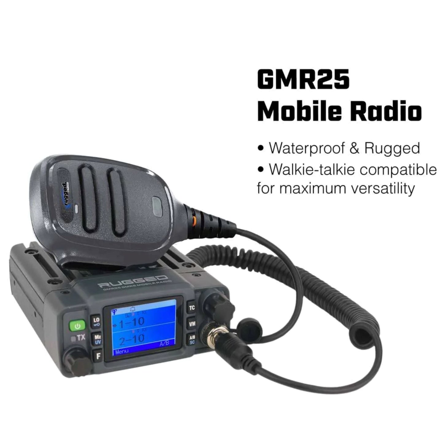 Waterproof GMRS Radio - Can-Am X3 STX STEREO Complete UTV Communication Intercom and Radio Kit with Dash Mount