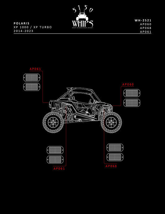 Rock Light 2.0 Bracket Kit (RZR)