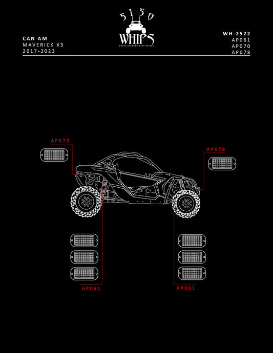 Rock Light 2.0 Bracket Kit (Can-Am)