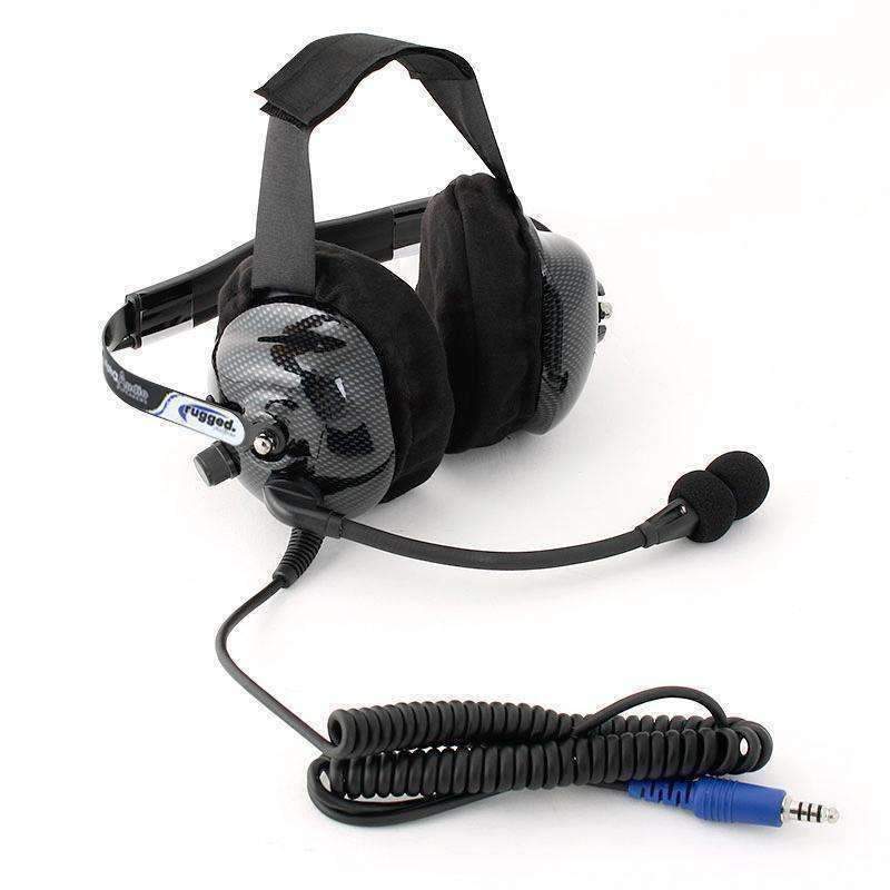 H42 Ultimate Behind The Head (BTH) Headset for Intercoms - Carbon Fiber - BOGO with FREE Headset Bag