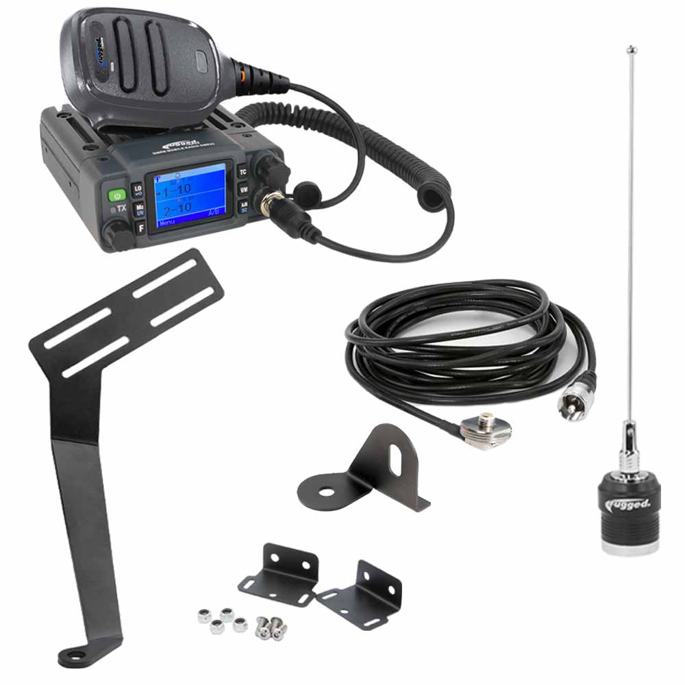 JK Jeep Radio Kit - with GMR25 WATERPROOF Mobile Radio for Jeep JK • 2 Door Only