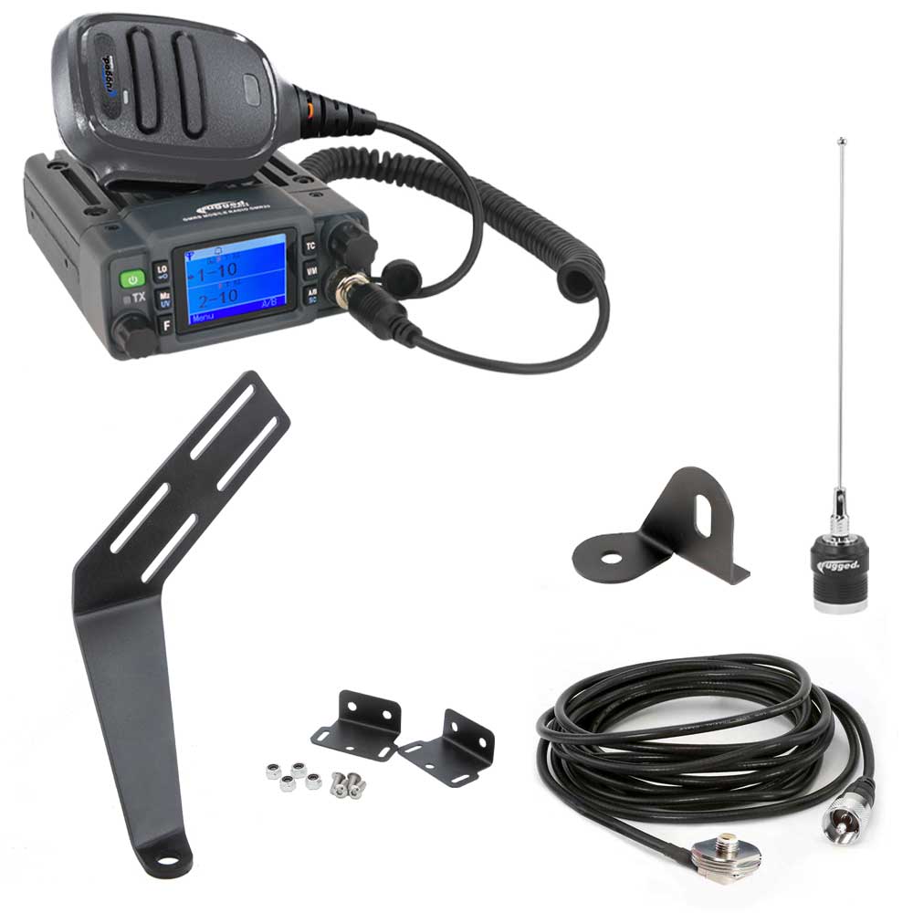 JKU Jeep Radio Kit - with GMR25 WATERPROOF Mobile Radio for Jeep JKU 4 Door Only