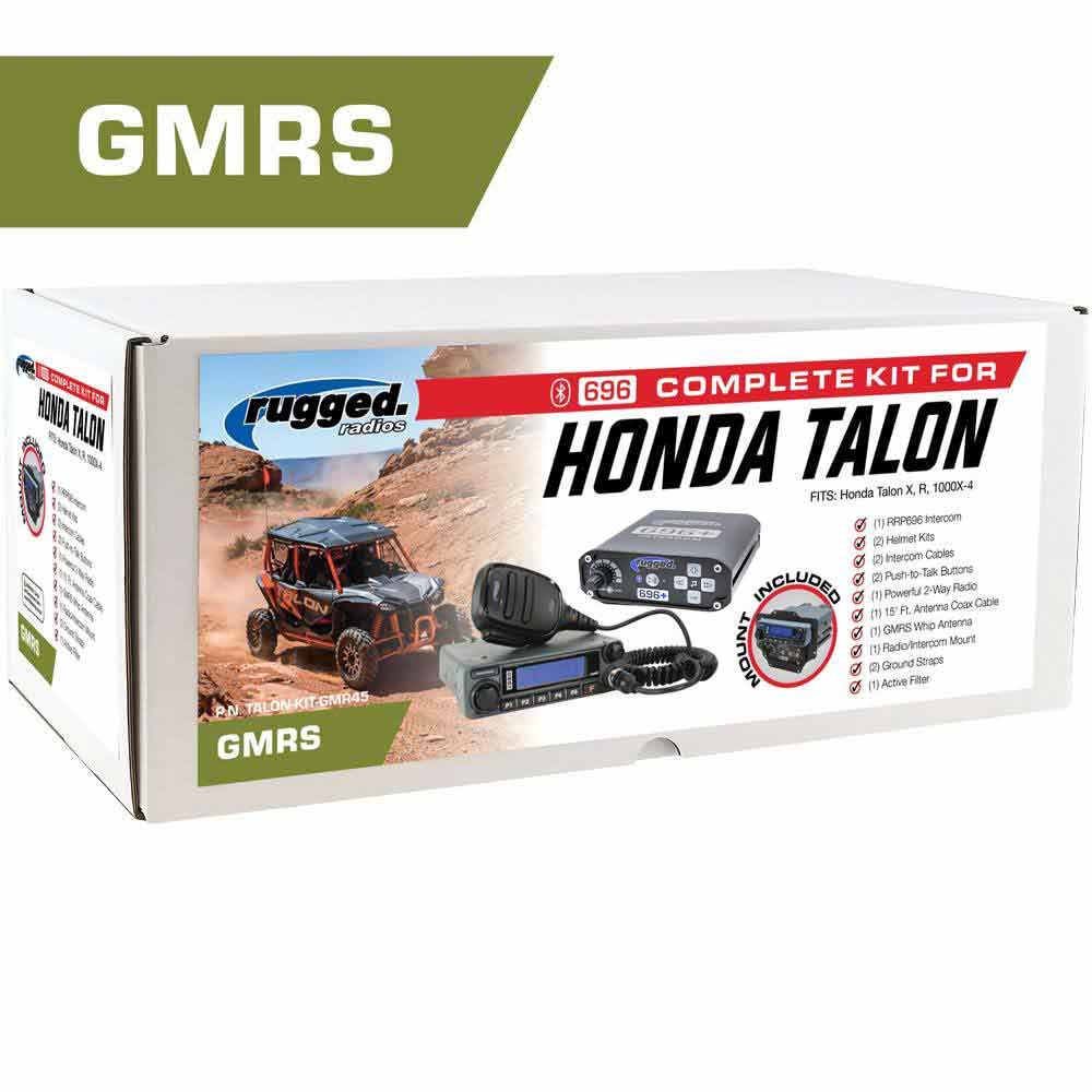 POWERHOUSE 45-Watt GMRS Radio - Honda Talon Complete UTV Communication Intercom Kit
