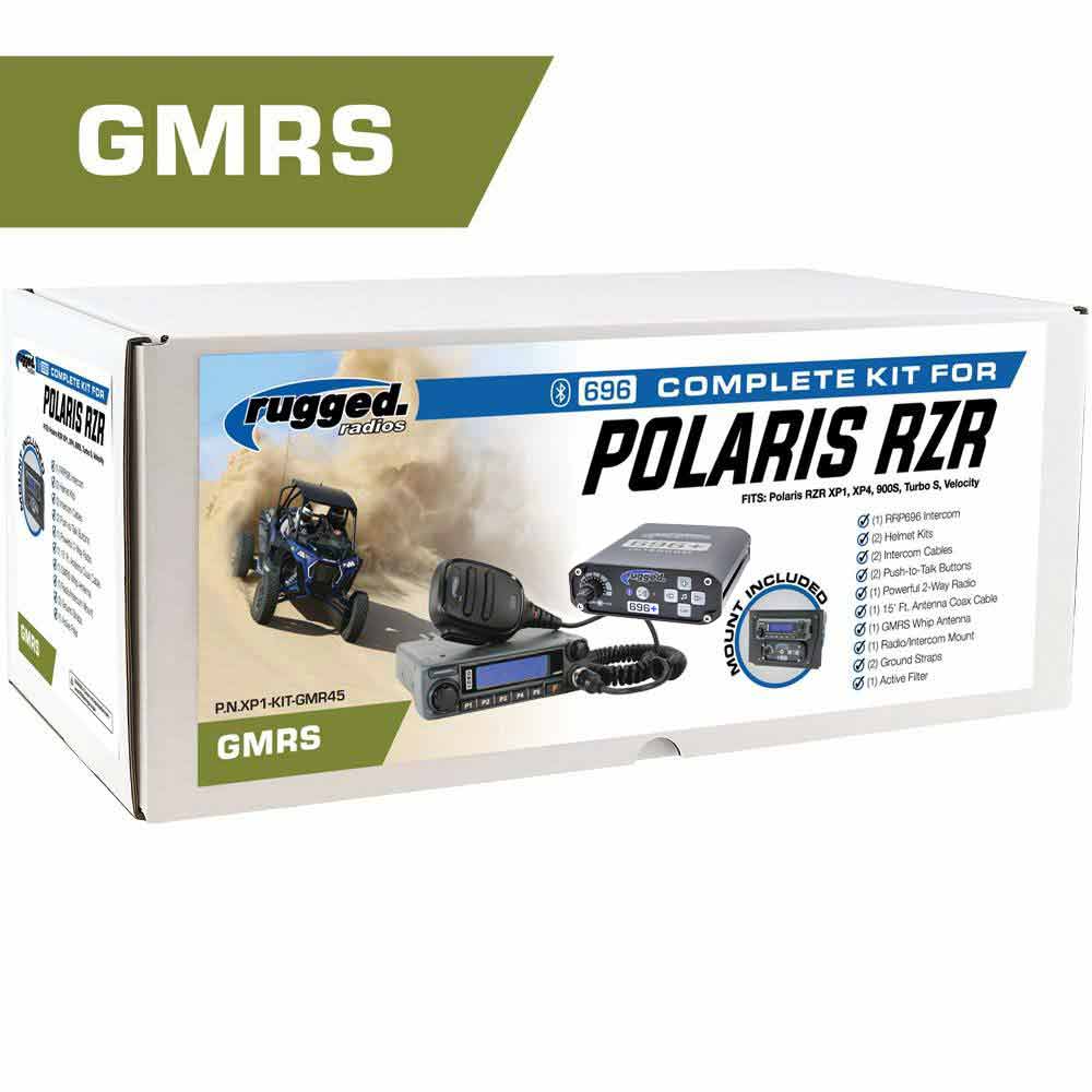 POWERHOUSE 45-Watt GMRS Radio - Polaris RZR Complete UTV Communication Intercom Kit
