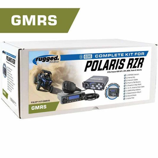 POWERHOUSE 45-Watt GMRS Radio - Polaris RZR Complete UTV Communication Intercom Kit