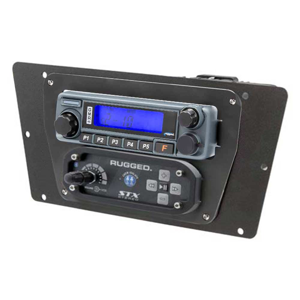 POWERHOUSE 45-Watt GMRS Radio - Yamaha YXZ STX STEREO Complete UTV Communication Kit