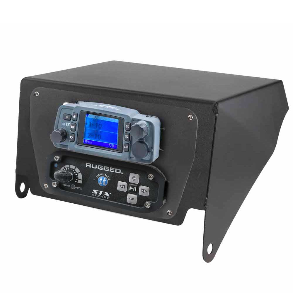 Waterproof GMRS Radio - Can-Am X3 STX STEREO Complete UTV Communication Intercom and Radio Kit with Top Mount